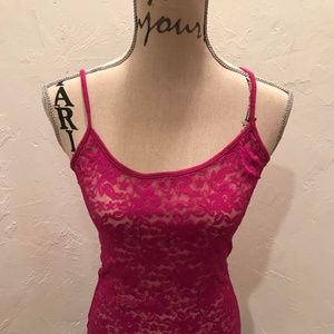 Ruby Ribbon Lace Lingerie Tank